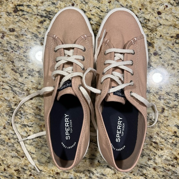 Sperry Shoes - Pink Sperry Sneakers- worn twice!